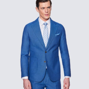 S- Royal Blue Linen Mix – Samoo